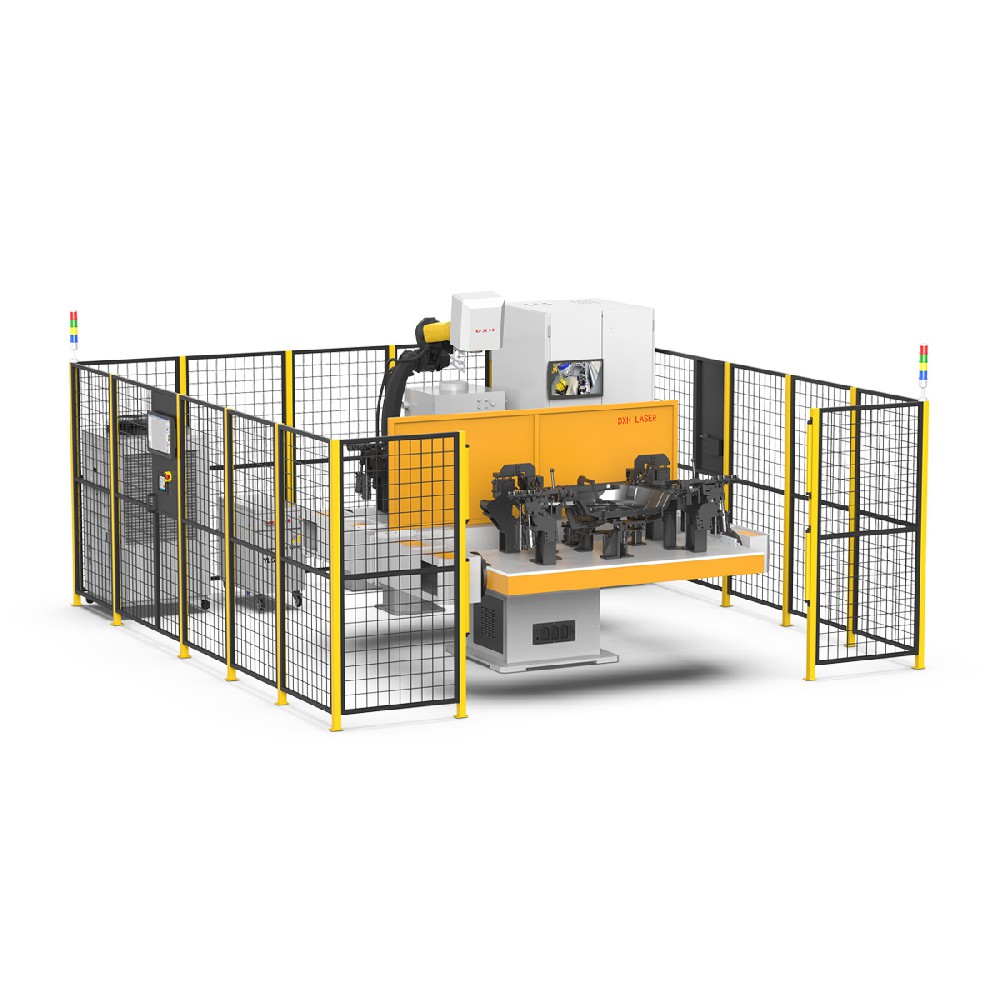 Robot welding workstation